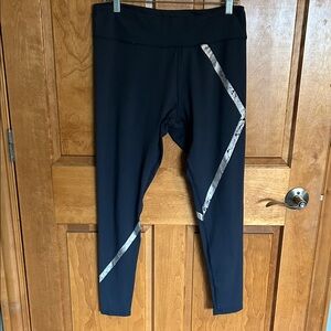 Jessica Simpson Black and Silver Leggings